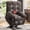 Brown, variant on BedLuxury Lay Flat Recliner Power Lift Chair for Elderly with Massage and Heat,Dual Motor Big and Tall Recliner for Living Room with Side Pockets,Infinite Position(Grey)