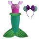 thumbnail image 1 of Disney Little Mermaid Ariel Princess Costume Kids Dress For Girls Cosplay Children Carnival Birthday Party Clothes Mermaid Dress V, 1 of 2