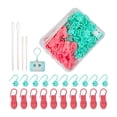 thumbnail image 1 of KLKCMS Crochet Stitch Markers Creative Crochet Clips for Weaving Sewing Accessories Pink, 1 of 9