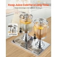 thumbnail image 3 of VEVOR Drink Dispenser 2.1 Gal x 2 Beverage Dispenser for Party with Spigot Tray, 3 of 9