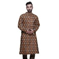 thumbnail image 3 of Atasi Mens Summer Kurta Shirt Printed Long Kurta Cotton Poplin Ethnic Shirt, 3 of 7