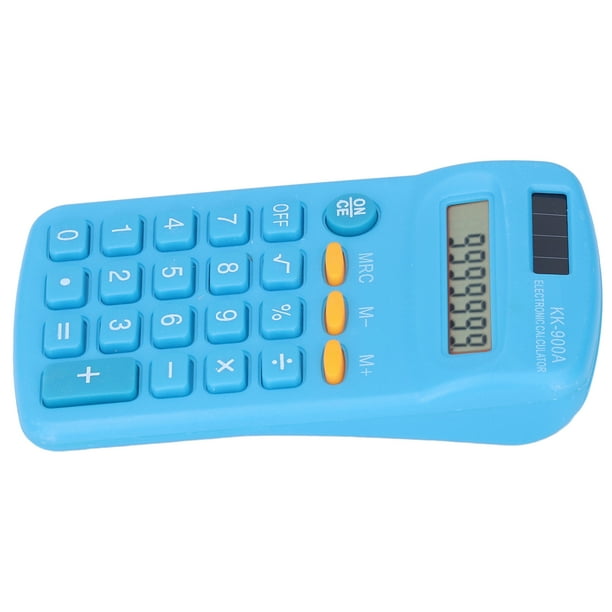 Calculators Long Battery Life Clear Display Mini Calculator Battery Powered For Business For Office For School Blue