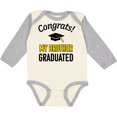 thumbnail image 3 of Inktastic Congrats My Brother Graduated with Cap Boys or Girls Long Sleeve Baby Bodysuit, 3 of 5