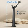 thumbnail image 2 of SereneLife PP + Metal Base Jewelry Hand Display Holder, Extended Long Dummy Female Mannequin Hand 18.5 in., 2 of 5