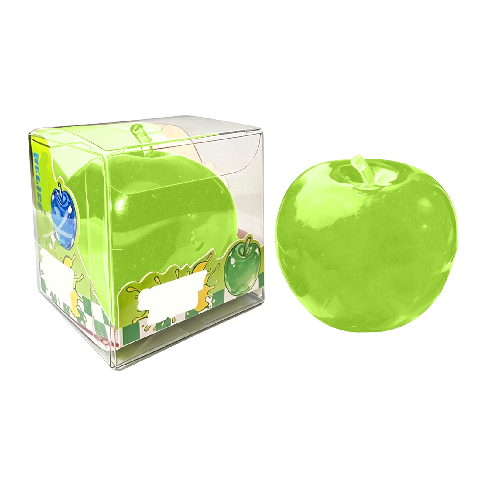 Apple Squishy, Green/Red Squishy Apple Giant Fruit Squishies Realistic Oversized Slow Rising Squeeze Fidget Stress Ball for Home Office
