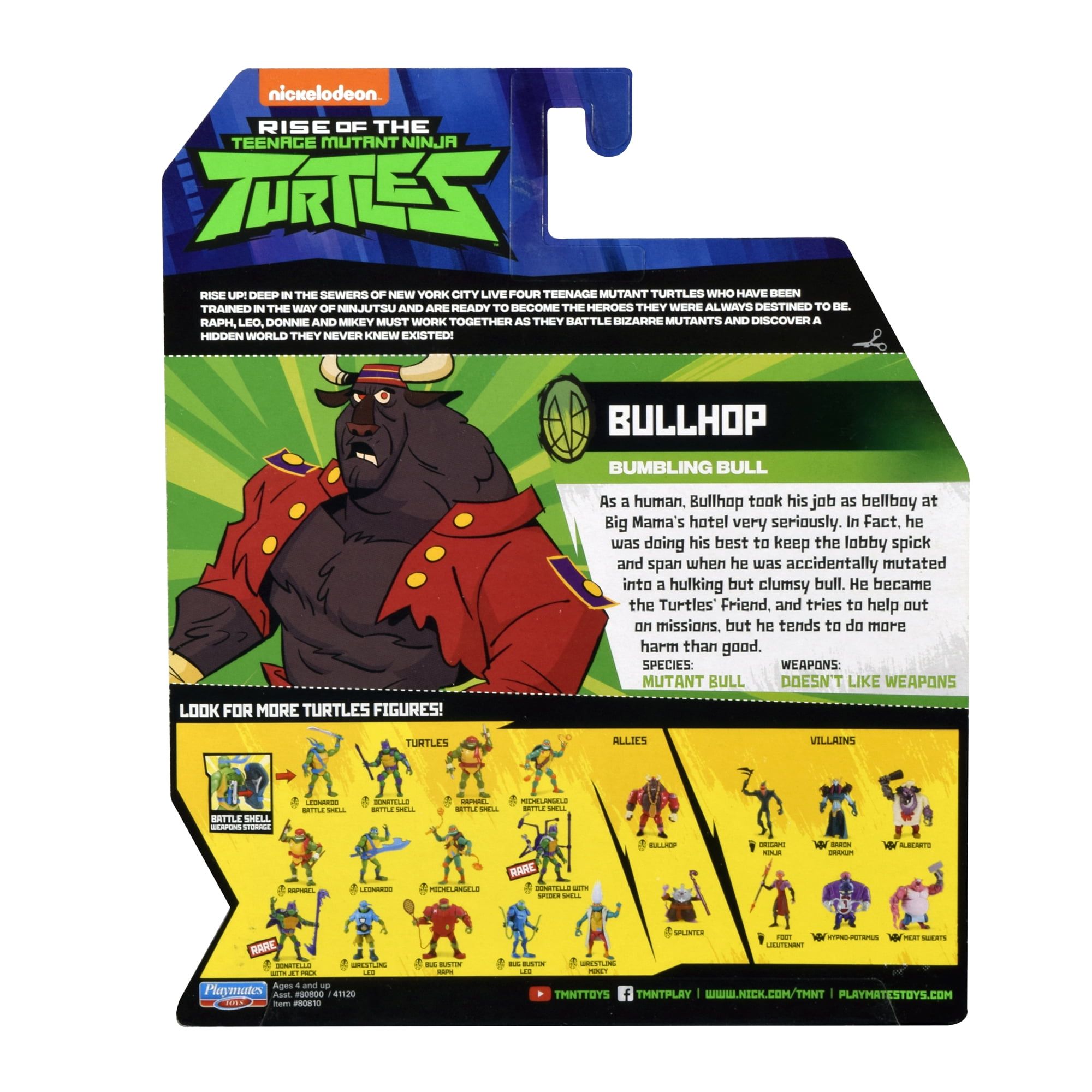 rise of the teenage mutant ninja turtles bullhop toy