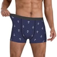 thumbnail image 2 of Kdxio Men's Boxer Briefs with Anchor Heart Blue Print - Comfortable and Breathable Underwear for Everyday Wear, 2 of 7