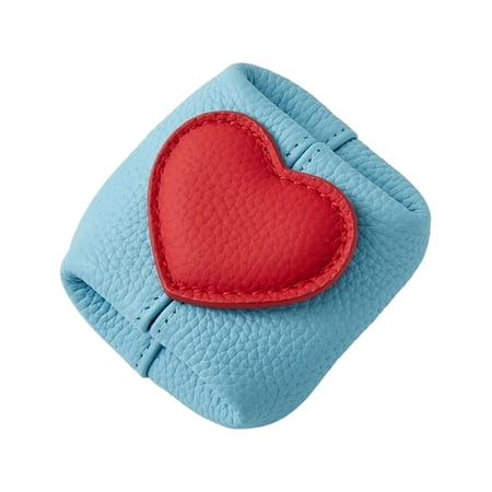Small Heart Coin Purse for Women Mini Pebbled Leather Wallet for Cards and Cash Compact Lipstick Organizer Pouch for Daily Carry Cute Change Purse Gift for Birthdays and Holidays