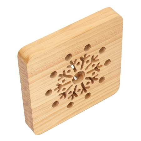 

Wooden 3D Table Lamp Eco Friendly Night Light Christmas Snowflake Shape Decorative USB Powered Gift 1 Button Switch Energy Saving For Desk Table For Kids