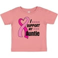 thumbnail image 3 of Inktastic Breast Cancer Awareness I Support My Auntie with Pink Ribbon Boys or Girls Baby T-Shirt, 3 of 5