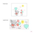 thumbnail image 3 of Clearance! Cartoon Balloon Elephant Children's Room Sticker Kindergarten Bedroom Animal Creative Bunny Wall Sticker, 3 of 9