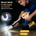 thumbnail image 2 of Electric Cordless Caulking Gun, Compatible With DeWalt 20 Max Battery 6-Speed Control Drip-free Caulk Gun, Clean Sealing |10 oz/300ml Caulk Tool with LED Light Idear for Work in the Dark(Not Battery), 2 of 6