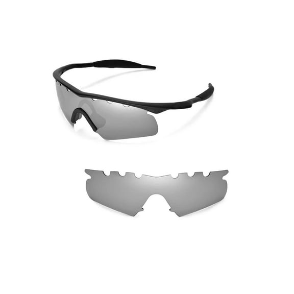 Walleva Titanium Polarized Vented Replacement Lenses For Oakley M Frame Hybrid Sunglasses