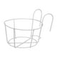 thumbnail image 4 of Maceta, cesta, valla, estante, contenedor, barandilla, macetas, arte de hierro, colgante Blanco 15cm, 4 of 8