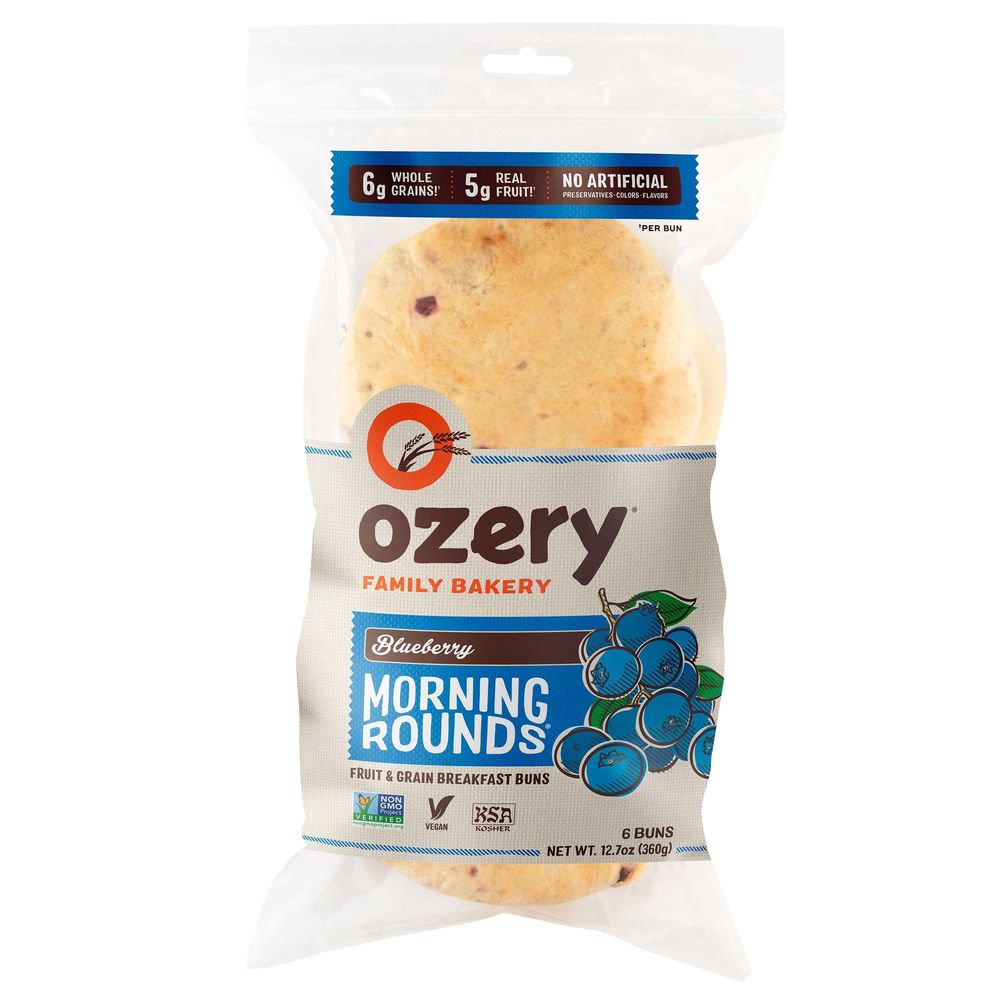 Ozery Bakery Blueberry Morning Rounds, 2.1 Ounce 36 per case