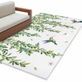 thumbnail image 2 of Area Rug for Living Room, Spring Botanical Non-Slip Indoor Large Carpet for Bedroom/Dining Room, Watercolor Leaves Flowers Birds Country Washable Low-Profile Rectangle Floor Runner Rugs - 4 x 6 Ft, 2 of 7