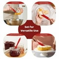 thumbnail image 6 of Silicone Jar Scraper with Long Handle, Jam Spreader for Peanut Butter, Kitchen Spatula for Baking and Cake Icing, Small Silicone Spatula, 1Pcs, 6 of 10