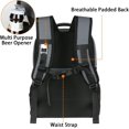 thumbnail image 4 of Cooler Backpack,26 Cans Insulated Lunch Backpack for Men Women,Leakproof Double Layer Lunch Cooler Bag, Lightweight Camping Backpack with Cooler Compartment,Gifts for Beach, Hiking, Car, 4 of 8