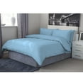 thumbnail image 2 of BedDecor 600 TC 100% Egyptian Cotton 3 Pcs Duvet Cover Stripe (Light Blue,Full /Queen), 2 of 4
