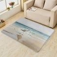 thumbnail image 3 of Sandpiper Rug, Sea Beach Bird Throw Rugs For Entryway Bedroom Living Room, Seaside Area Rug, Sandpiper Decor, Indoor Floor Carpet, Washable Non Slip Stain Resistant-2x3ft, 3 of 6