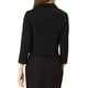 thumbnail image 3 of Abrigos cortos elegantes de botón para mujer Inspire Chic, color negro, con cuello de punta, 3 of 6