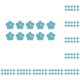 thumbnail image 3 of Parches de flores Cateissary 10 piezas autoadhesivas bordados, 3 of 6
