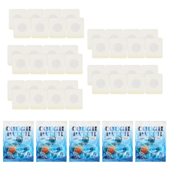 40Pcs Cough Patch Cough Relief Chest Cold Suppressant Sticker Acupoint Physiotherapy Pad