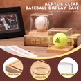 thumbnail image 3 of Vitrina de béisbol JupDec transparente de madera de pino cúbica, paquete de 2, 3 of 7