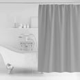 thumbnail image 2 of Grey Shower Curtain Set ，Waterproof Fabric Shower Curtains Solid Color Shower Curtains for Bathroom,Bathroom Decor 36"x78", 2 of 7