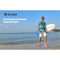 thumbnail image 3 of Aiyino Men's Hawaiian Shirt Short Sleeves Printed Button Down Summer Beach Dress Shirts, 3 of 7