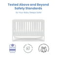 thumbnail image 6 of Delta Children Tribeca 3-Piece Baby Nursery Furniture Set-Includes: Convertible Crib, Changing Table and Crib Mattress, Bianca White, 6 of 6