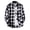3 Black, variant on Overshirt Men Long Sleeve Shacket with Chest Pocket Casual Checked Shirt Jackets Turndown Collar Plaid Shirts Classic Fit Work Shirts Men's Designer Workwear Fashion Daily Wear