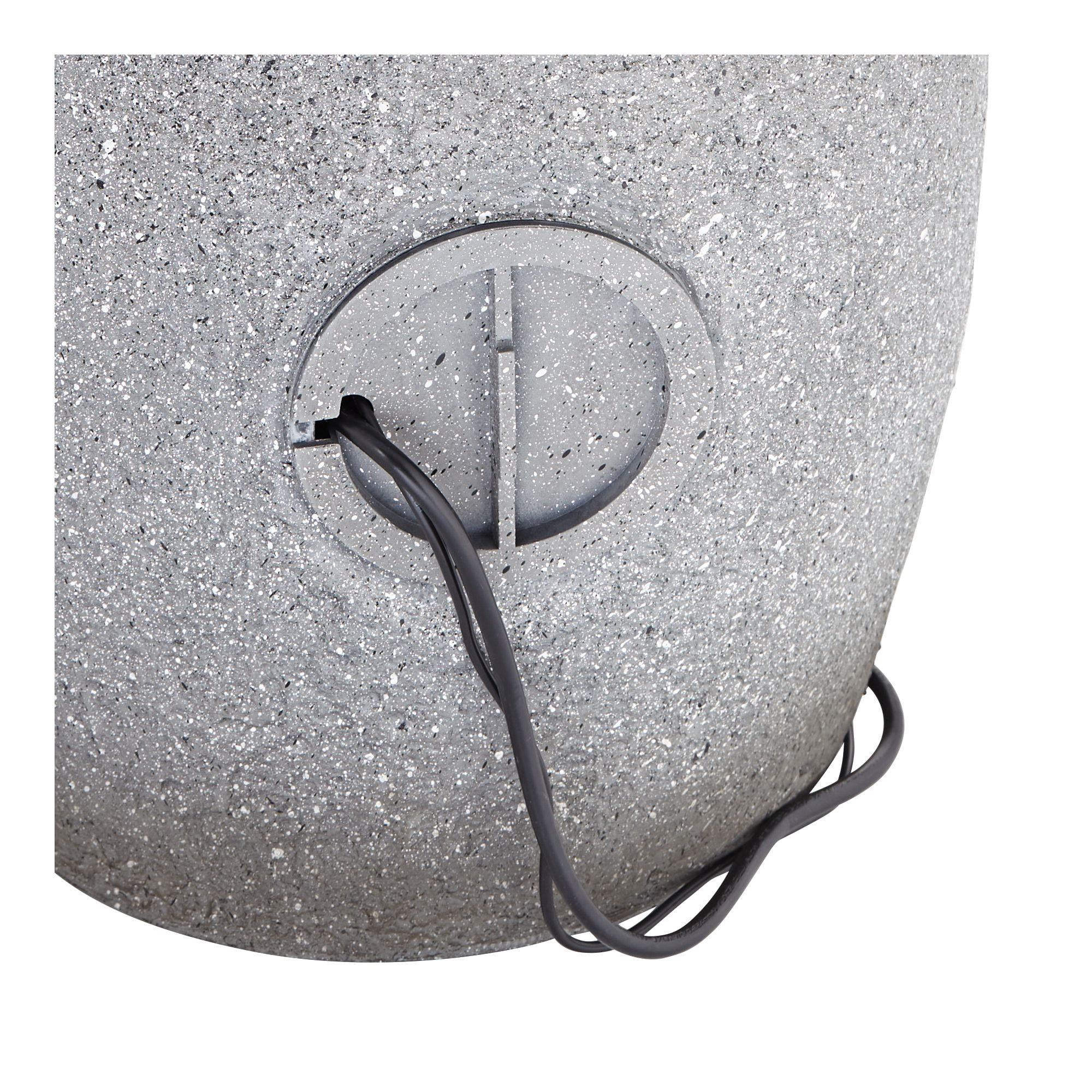 Four Bowls 32" High Large Zen Modern Indoor Outdoor Decor Gray Faux Stone Floor Fountain Light LED Cascading