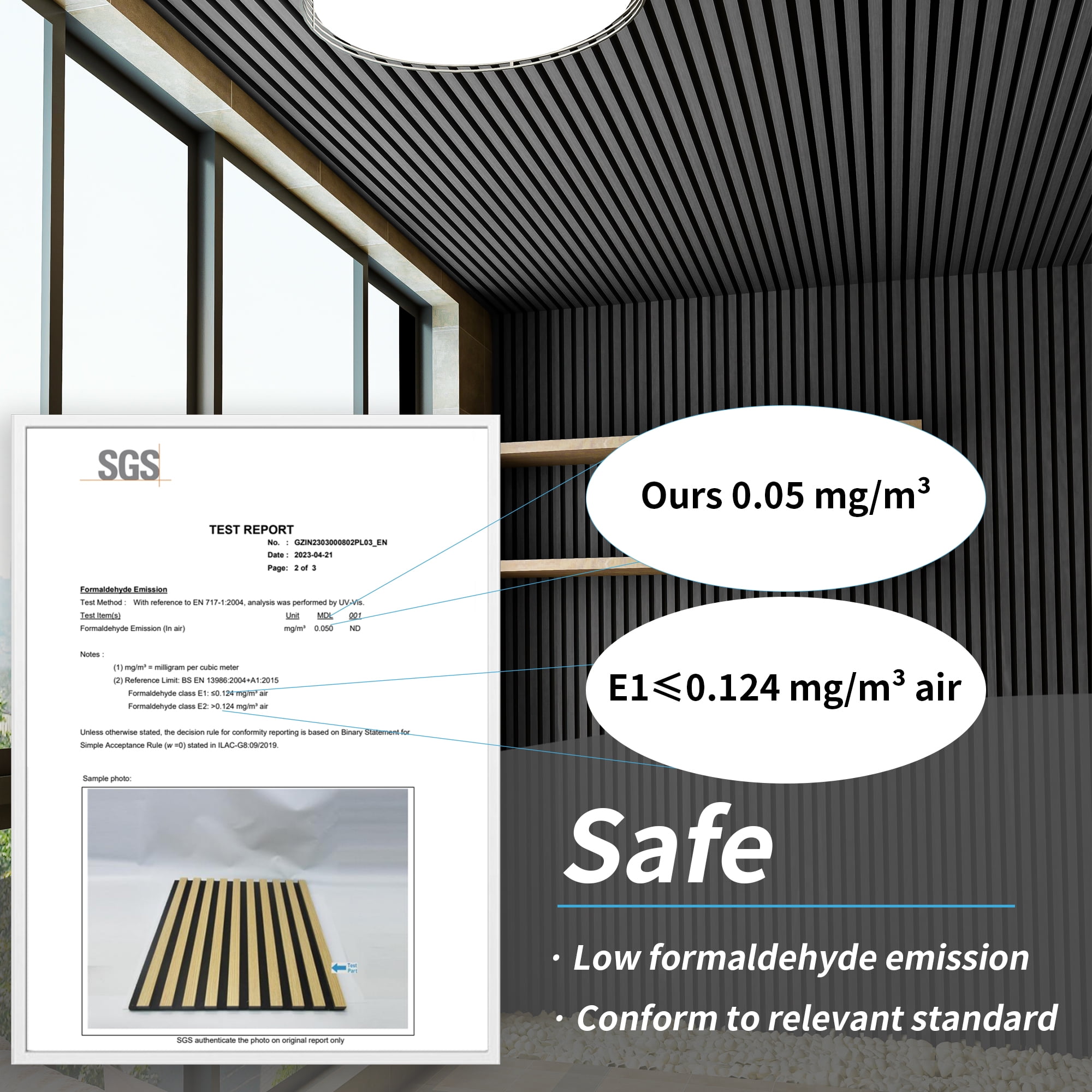 2PCS 24''x94.5'' Wood Slat Acoustic Wall Paneling for Interior and Ceiling Decor,31Sq.ft,Black Wood