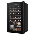thumbnail image 2 of Ubesgoo 3.0cu.ft/85l Electronic Wine Cabinet Cold Rolled Sheet Transparent Glass Door / 34 Bottle with Display Black, 2 of 16