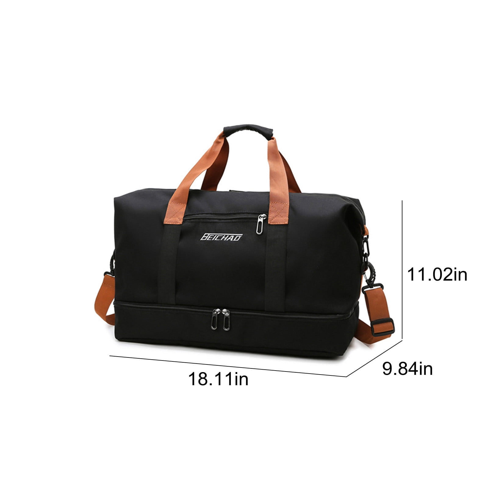 Jacenvly Bags Women Gym Bag Women Men Duffel Bag Sports Gyms Water Proof Dufflebag with Shoe Wet Clothes Compartments Lightweight Carryon Gymbag