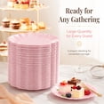 thumbnail image 3 of XISELI 60 Pcs Mini Cupcake Plates Pink Dessert Plates 3.5 Inch Scalloped Edge Mini Paper Baking Dessert Dish for Baking Party Wedding Baby Shower Birthday Party, Pink, 3 of 7