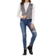 thumbnail image 2 of CHALECO CORTO SIN MANGAS DE SUEDE SINTÉTICO PARA MUJER INSPIRADO CHIC XS GRIS, 2 of 7