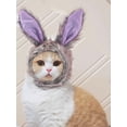 thumbnail image 4 of Grey Rabbit Pet Hat Funny Headwear Cat Hat Cat Headgear, 4 of 9