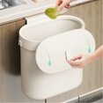 thumbnail image 2 of mdesiwst Wall-Mounted Trash Can with Lid Anti-Odor Insect-Proof Sealed Design No Drilling Large Opening Kitchen Garbage Bin, 2 of 7