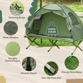 thumbnail image 3 of Portable Camping Cot for Adults,Folding Cot for Sleeping with Mattress, Elevated Tent and Sleeping Bag, Multifunctional Outdoor Tent Cot Bed 1 Person, 3 of 8