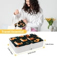 thumbnail image 5 of Squirrel Jewelry Display Earring Holder Jewelry Box, PU Leather Organizer with Removable Compartment, Portable, 5 of 6