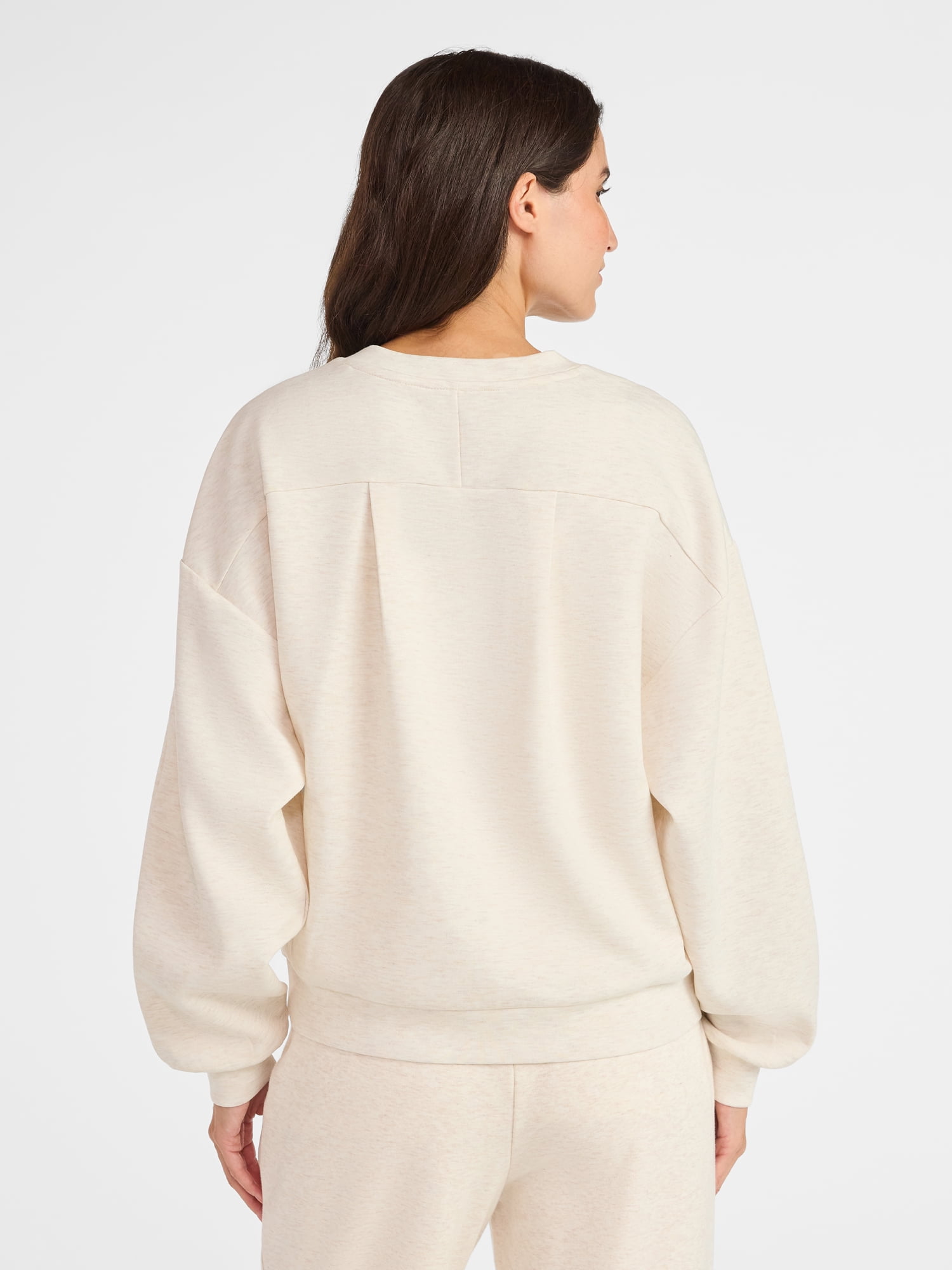Avia Women's Luxe Fleece Crewneck Sweatshirt, Sizes XS-XXXL