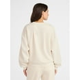 thumbnail image 3 of Avia Women's Luxe Fleece Crewneck Sweatshirt, Sizes XS-XXXL, 3 of 5