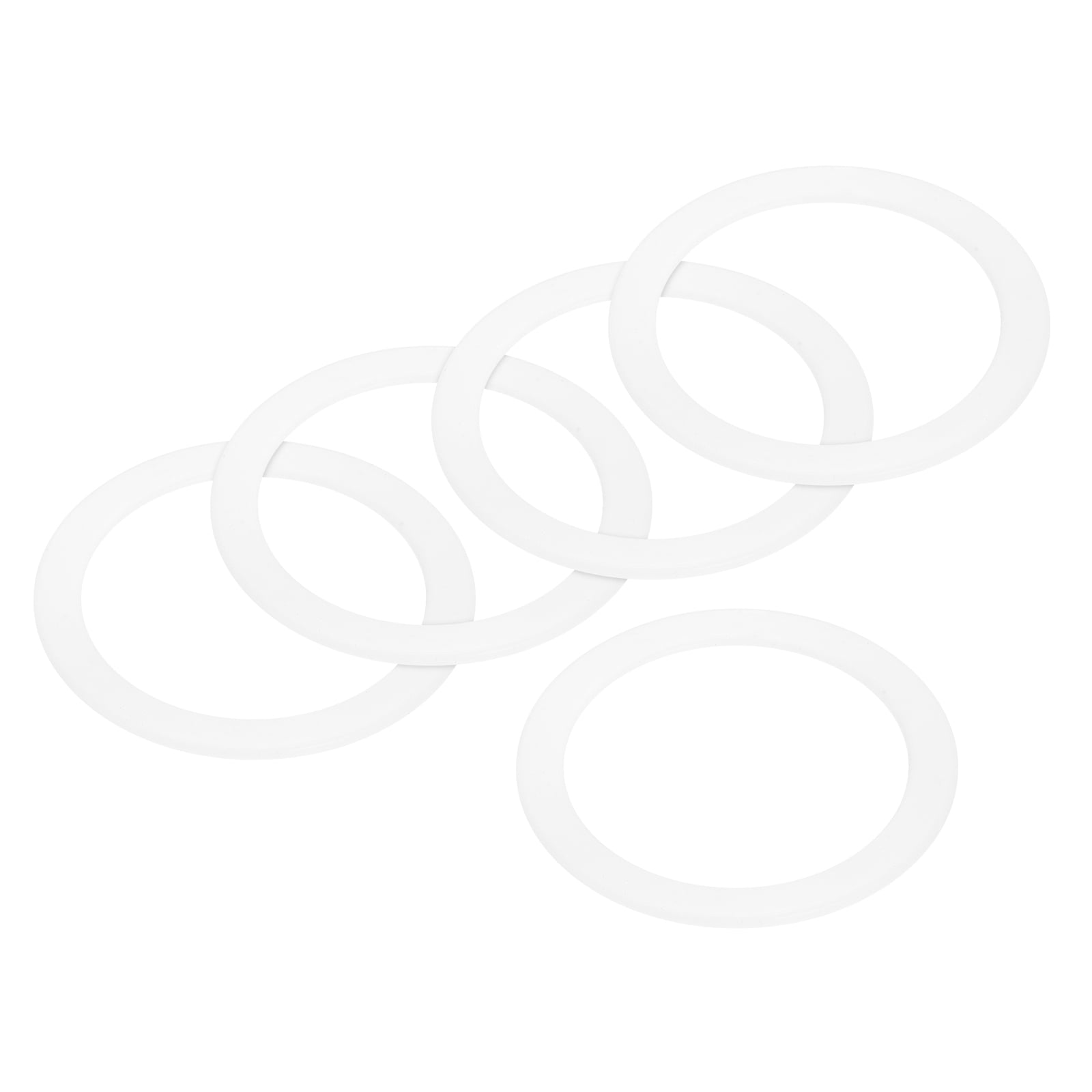 Uxcell Gasket Seal Coffee Maker White Silicone Ring 62x80.5x2.5mm for 9