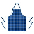 thumbnail image 2 of Blue Black Geometric Pattern Apron-Garden Aprons for Women with Pockets-Cotton Linen Waterproof Kitchen Cooking Gardening Aprons Adjustable for Kitchen,Cooking,BBQ and Salon 33x27 Inch, 2 of 7