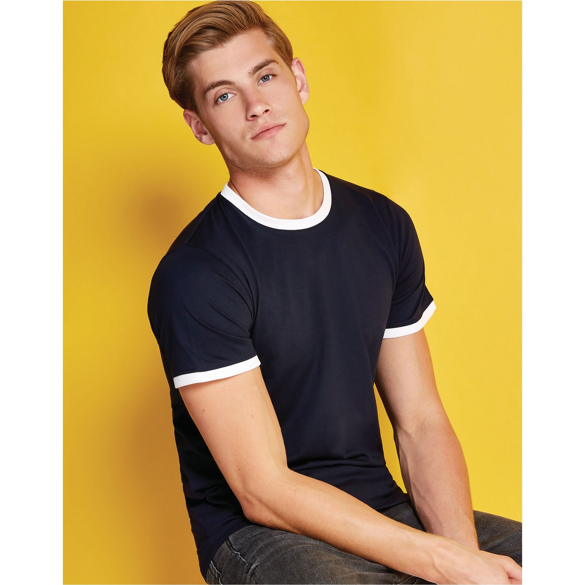 Kustom Kit Mens Ringer T-Shirt 