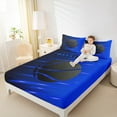 thumbnail image 5 of Feelyou Modern Basketball Boys Twin Sheet Sets, Est Sleep Sports Game Twin Fitted Sheet, Blue Stripes Abstract Flat Sheet, Lightweight Room Decor, 3pcs, 5 of 8