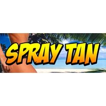 48" SPRAY TAN DECAL sticker tanning salon spa lotion