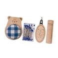 thumbnail image 2 of GUOOL Cute Pin Cushion with Pins Lightweight Household Embroidery DIY Sewing Craft Bear Shaped, 2 of 9